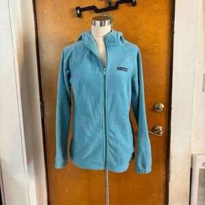 Columbia “Benton” fleece jacket with a hood.  Large